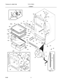 CABINET Diagram and Parts List for PLRU1778ES4  Frigidaire Refrigerator