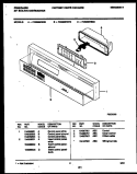 CONSOLE AND CONTROL PARTS Diagram and Parts List for FDB898RBB0  Frigidaire Dishwasher