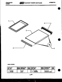 GRIDDLE Diagram and Parts List for RBD139D0  Frigidaire Cooktop