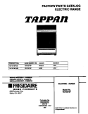 COVER Diagram and Parts List for TEF357BFDB  Tappan Range