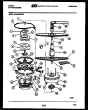 MOTOR AND PUMP PARTS Diagram and Parts List for SP24C6WWGC  Gibson Dishwasher