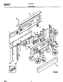 BACKGUARD Diagram and Parts List for FEF377CFBA  Frigidaire Range