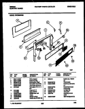 BACKGUARD Diagram and Parts List for CEC2M4WXE  Gibson Range