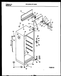 CABINET PARTS Diagram and Parts List for FRT13CRBD0  Frigidaire Refrigerator
