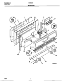 BACKGUARD Diagram and Parts List for F64B350BDB  Frigidaire Range