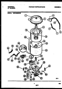 TUB DETAIL Diagram and Parts List for MWX233MBWW0  Frigidaire Washer