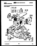 ELECTRICAL AND AIR HANDLING PARTS Diagram and Parts List for AG28E5RVA  Gibson Air Conditioner