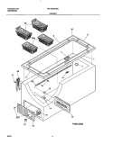 CABINET Diagram and Parts List for FFC25C8CW0  Frigidaire Freezer