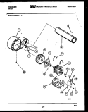 BLOWER AND DRIVE PARTS Diagram and Parts List for DE8800PW0  Frigidaire Dryer
