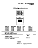 COVER Diagram and Parts List for GLCS376ASB  Frigidaire Range