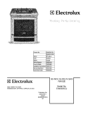 COVER Diagram and Parts List for EI30GS5CJSA  Electrolux Range