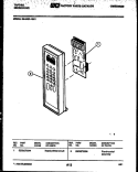 CONTROL PANEL Diagram and Parts List for 56-9432-10-01  Tappan Microwave