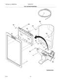 ICE & WATER DISPENSER Diagram and Parts List for EW23CS70IB1  Electrolux Refrigerator