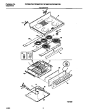 TOP / DRAWER Diagram and Parts List for FEF389CFSD  Frigidaire Range