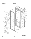 REFRIGERATOR DOOR Diagram and Parts List for GS26HSZCC1  Frigidaire Refrigerator