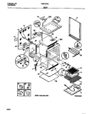 BODY Diagram and Parts List for WEF357BAWB  Frigidaire Range