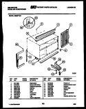 CABINET AND INSTALLATION PARTS Diagram and Parts List for M206F1QA  Kelvinator Air Conditioner