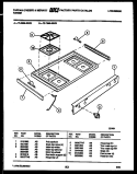 COOKTOP PARTS Diagram and Parts List for 72-3989-00-03  Tappan Range