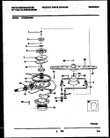 MOTOR PUMP PARTS Diagram and Parts List for WDB222RBR0  Frigidaire Dishwasher