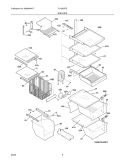 SHLEVES Diagram and Parts List for PLHS67EESB3  Frigidaire Refrigerator