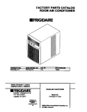 COVER Diagram and Parts List for FAK103J1V1  Frigidaire Air Conditioner