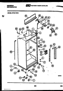 CABINET PARTS Diagram and Parts List for GTN217BH4  Frigidaire Refrigerator