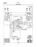 WIRING DIAGRAM Diagram and Parts List for FEF365BWB  Frigidaire Range
