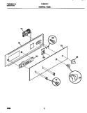 CONTROL PANEL Diagram and Parts List for TGB504CFB3  Tappan Wall Oven