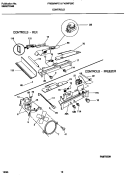 CONTROLS Diagram and Parts List for F45WP26CD2  Frigidaire Refrigerator
