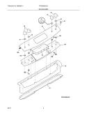 BACKGUARD Diagram and Parts List for FFGS3025LSD  Frigidaire Range