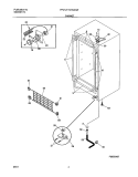 CABINET Diagram and Parts List for FFU17C2AW0  Frigidaire Freezer