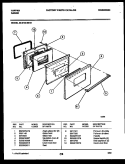 DOOR PARTS Diagram and Parts List for 30-2132-00-01  Tappan Range