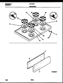 COOKTOP AND DRAWER PARTS Diagram and Parts List for GGF353SAWA  Gibson Range
