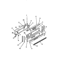 CONSOLE Diagram and Parts List for GCG38BCW1  Frigidaire Range