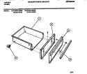 DRAWER Diagram and Parts List for 73-3751-00-04  Tappan Range
