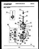 TRANSMISSION PARTS Diagram and Parts List for LE400AXW1  Frigidaire Washer Dryer Combo