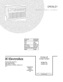 COVER Diagram and Parts List for CAWE12ER1  Crosley Air Conditioner