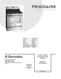 COVER Diagram and Parts List for CPGF3081KFA  Frigidaire Range