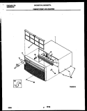 CABINET FRONT AND WRAPPER Diagram and Parts List for GAC053T7A3  Gibson Air Conditioner