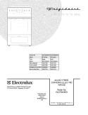 COVER Diagram and Parts List for GLEFM385DSA  Frigidaire Range