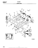 CONTROL PANEL Diagram and Parts List for MLXE62REW1  Frigidaire Washer Dryer Combo