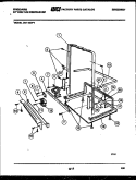 POWER DRY AND MOTOR PARTS Diagram and Parts List for DW1100PW1  Frigidaire Dishwasher