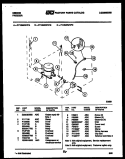 COMPRESSOR AND ELECTRICAL PARTS Diagram and Parts List for FV16M6WVFA  Gibson Freezer