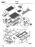 SHELVES Diagram and Parts List for GRT21PRHW0  Gibson Refrigerator
