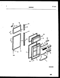 DOOR PARTS Diagram and Parts List for FPW21TIPL0  Frigidaire Refrigerator