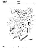 CABINET Diagram and Parts List for FRT20NGCB3  Frigidaire Refrigerator