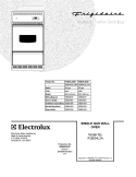 COVER Diagram and Parts List for FGB24L2ABD  Frigidaire Wall Oven