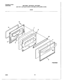 DOOR Diagram and Parts List for MGF324BGDB  Frigidaire Range