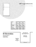 COVER Diagram and Parts List for FRT15B3JQ2  Frigidaire Refrigerator