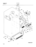 CABINET Diagram and Parts List for FRT14B4AW2  Frigidaire Refrigerator